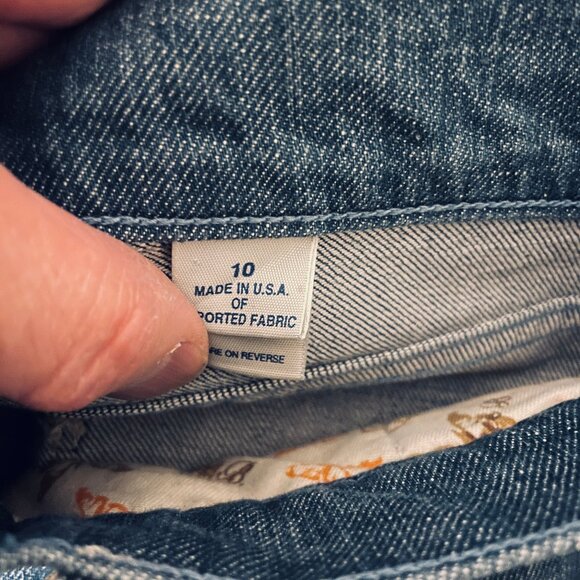 NWT Rare VTG Frankie B Pink Crystal Butterfly Pocket Jean Size 10 32" X 34" - Picture 7 of 10